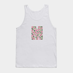 Floral Monogram Letter M Tank Top